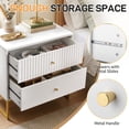 thumbnail image 2 of Ktaxon Solid Wood Nightstand with 2 Drawer  Modern Side End Table, for Bedroom, White Nightstand, 2 of 8