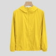 thumbnail image 4 of iHPH7 Softshell Jacket Women Outdoor Jacket Soft Shell Jackets Womens Light Rain Jacket Women Womens Rain Jacket with Hood Women's Outerwear Active Wear Jackets for Woman Yellow L, 4 of 6