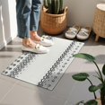 thumbnail image 4 of Bohemian Retro Floral Non-Slip Entryway Door Mat,Boho Indoor Decor Durable Low Plush Door Mat,Washable Welcome Rug for Patio Hallway Home Decor 16x24 Inches, 4 of 7