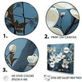 thumbnail image 3 of Designart "Monochrome Dogwood Petal Whispers III" Dogwood Floater Framed Wall Decor, 3 of 5