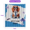 thumbnail image 5 of Happy Father's Day Best Cavalier King Charles Spaniel Cool Dad Ever Shower Curtain Dog Lover Gifts Waterproof Bathroom Bathtub Curtain - 12007, 5 of 5