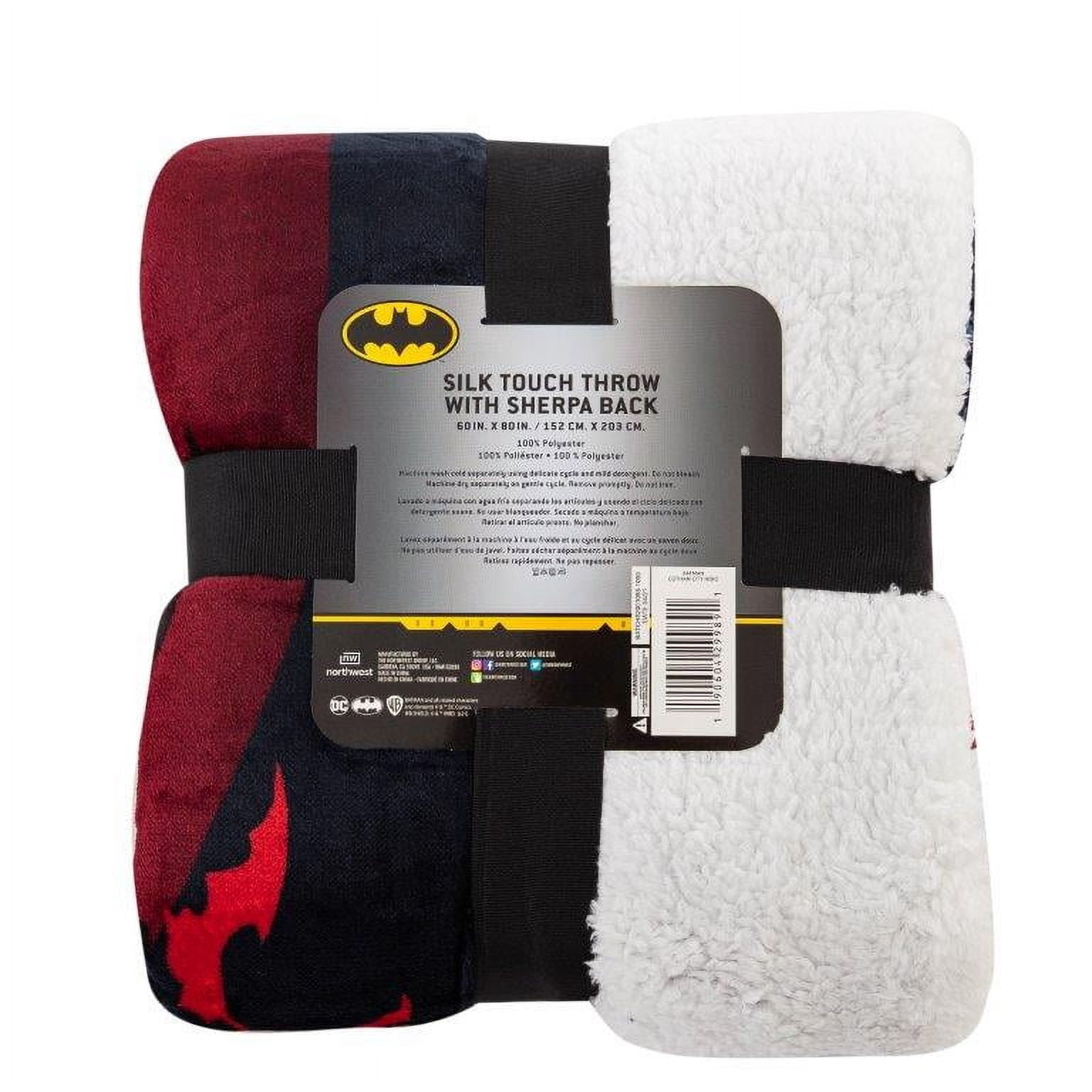 Batman Game Of Thronesham City Hero Silk Touch Sherpa Twin Size, 60 x 80 inches