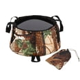 thumbnail image 2 of Outdoor Folding Portable Water Basin, Travel Camping Wash Bucket, Hotel Face Foot Hand Wash Basin, Compact Water Container with Storage Bag, Camouflage, 2 of 6