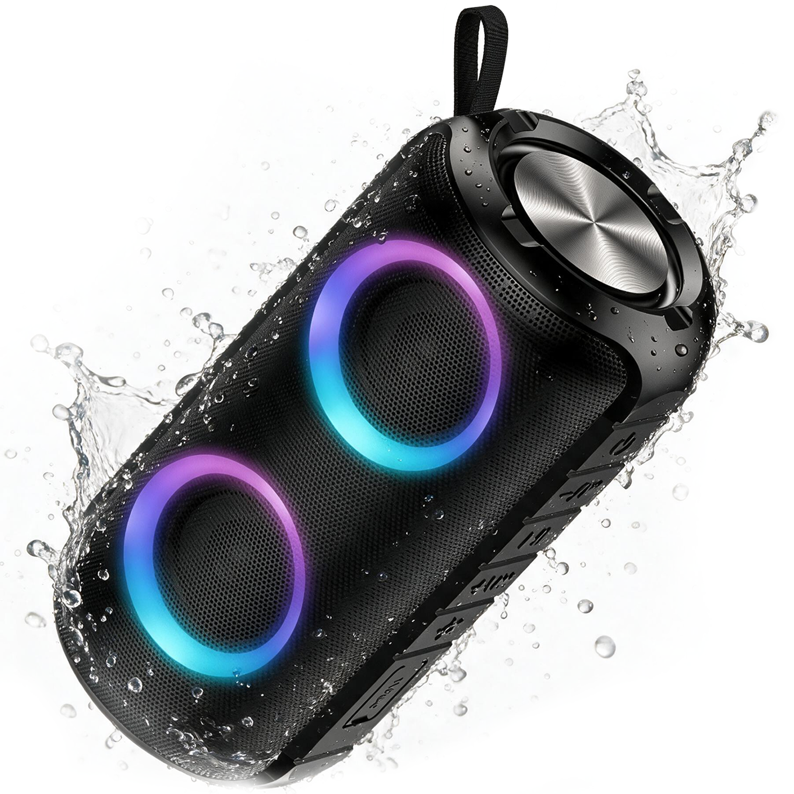 Geryst Portable Bluetooth Speaker, IPX7 Waterproof, 24W, Black photo 1