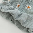 thumbnail image 5 of Baby Boy Outfits Kids Flower Letter Print Round Neck Short Sleeve and Shorts Set Boys' Clothing Sets Light Blue 5-6 Years, 5 of 8