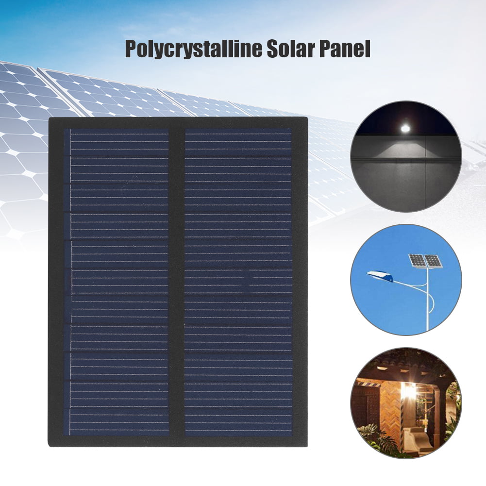0.5W 5.5V Solar Panel Polycrystalline Silicon Solar Battery Charger 76x60mm 