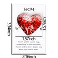 thumbnail image 2 of Mom Glass Pocket Hug Heart Gifts from Daughter Son, Mother Birthday Gift for Mommy Mothers Mother's Day gifts for Mom Long Distance Relationship Gifts for Step Mom Thinking of You Gift for Mother Red, 2 of 2