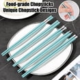 thumbnail image 3 of 5/10 Pairs Reusable Chopsticks Set - Temperature Resistant, Non-Slip, Fancy Food-Grade Kitchen Tableware, Gift for Home, School, Restaurant, Party, 3 of 8