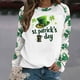 thumbnail image 5 of TaTaai Women's St. Patrick's Day Printed Long-Sleeve Top, Round Neck Loose Capless Sweatshirt, Lightweight Soft Fabric for Winter Spring Daily Dating Party Occasions Gift, 5 of 5