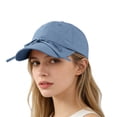 thumbnail image 4 of VLOOCKLW Women's Bow Baseball Cap Summer Soft Top Design Casual Versatile Sun Hat Lightweight Breathable Adjustable Fit for Outdoor Daily Travel Small Face Effect, 4 of 5