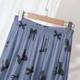 thumbnail image 5 of Warop Women's Pajama Pants with Elastic Waistband, Bow Print, Comfortable and Casual for Home and Daily Use, 5 of 5