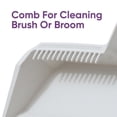 thumbnail image 6 of Superio 4-Pack Wide Plastic Dustpan with Comb - 16" Wide, Rubber Lip, Broom Handle Clip, White, 6 of 9