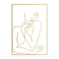 thumbnail image 1 of Leutsin Metal Modernization Abstract Fresco Room Abstract Women's Body Shape Art, 1 of 9