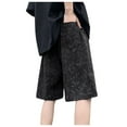 thumbnail image 3 of ameIAEA Men's Summer Beach Shorts Elastic Waisted Drawstring Lounge Shorts Workout Shorts with Pockets, 3 of 4