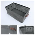 thumbnail image 2 of Unique Bargains Fabric Storage Cube Bin for Shelves Collapsible Storage Basket 1 Pcs Grey, 2 of 7