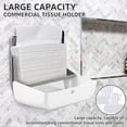 thumbnail image 6 of FUYGRCJ Paper Towel Dispenser, Wall Mounted Napkin Dispenser, Multifold Trifold, Z Fold, C Fold Paper Towel Holder Dispenser, Wall Adhesive or Drilling with Lock for Bathroom Restroom Kitchen, 6 of 11