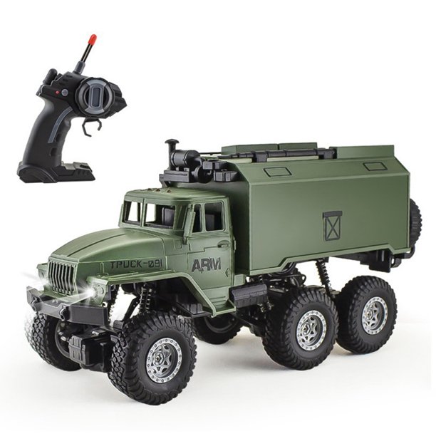 Camión militar de control remoto 1/16 Vehículo de mando militar Vehículo todoterreno
