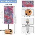 thumbnail image 2 of Touch-Control 3-Color Desk Lamp with Plug – Energy-Saving LED + 3 Simultaneous Charging Ports Tie-dye Snowflake, 2 of 8