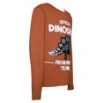 thumbnail image 3 of Playera George Niño, Lentejuelas Dino Esqueleto Café, 3 of 4