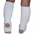 thumbnail image 1 of mmirethe Sleek Taekwondo Karate MMA Shin Instep Protector Leg Foot Guard Enhanced Performance White XL, 1 of 6