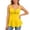 Yellow, variant on Fiaer Tank Tops for Women Empire Waist Flowy Peplum Ruffle Tunic Blouses Summer Cute Camisole with Ornamental Button Yellow XL