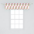 thumbnail image 2 of Ambesonne Geraniums Window Valance, Colored Flowers in Basket, 54" X 12", White and Multicolor, 2 of 3