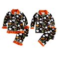 thumbnail image 3 of Conjunto de pijama navideño para niños y niñas, regalo de Navidad, pantalones de manga larga estampados, conjunto de pijama de 2 piezas para hermanos, 3 of 3