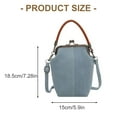 thumbnail image 3 of Women Shoulder Bag Kiss Lock Crossbody Bag Commuting Bag Fashion Handbag Stylish Top Handle Bag Messengers Bag Phone Bag, 3 of 8