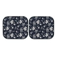thumbnail image 7 of Bingfone Retro Flower Windshield Sun Shade 2-Piece Foldable Car Front Window Sunshade for Most Sedans SUV Truck - Large, 7 of 7