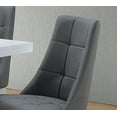 thumbnail image 2 of KB PC60-G Vinyl Kitchen Dinette Dining Side Chairs, Grey - Set of 2, 2 of 4