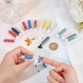 thumbnail image 3 of 800 Pcs 16 Colors Acrylic Beads - 5.2x2.3mm Acrylic Seed Beads with 2 Holes for Jewelry Making, 3 of 9
