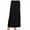 Black, variant on Plus Size Pencil Skirt - Sexy High Waist, Solid Color, Knee Length