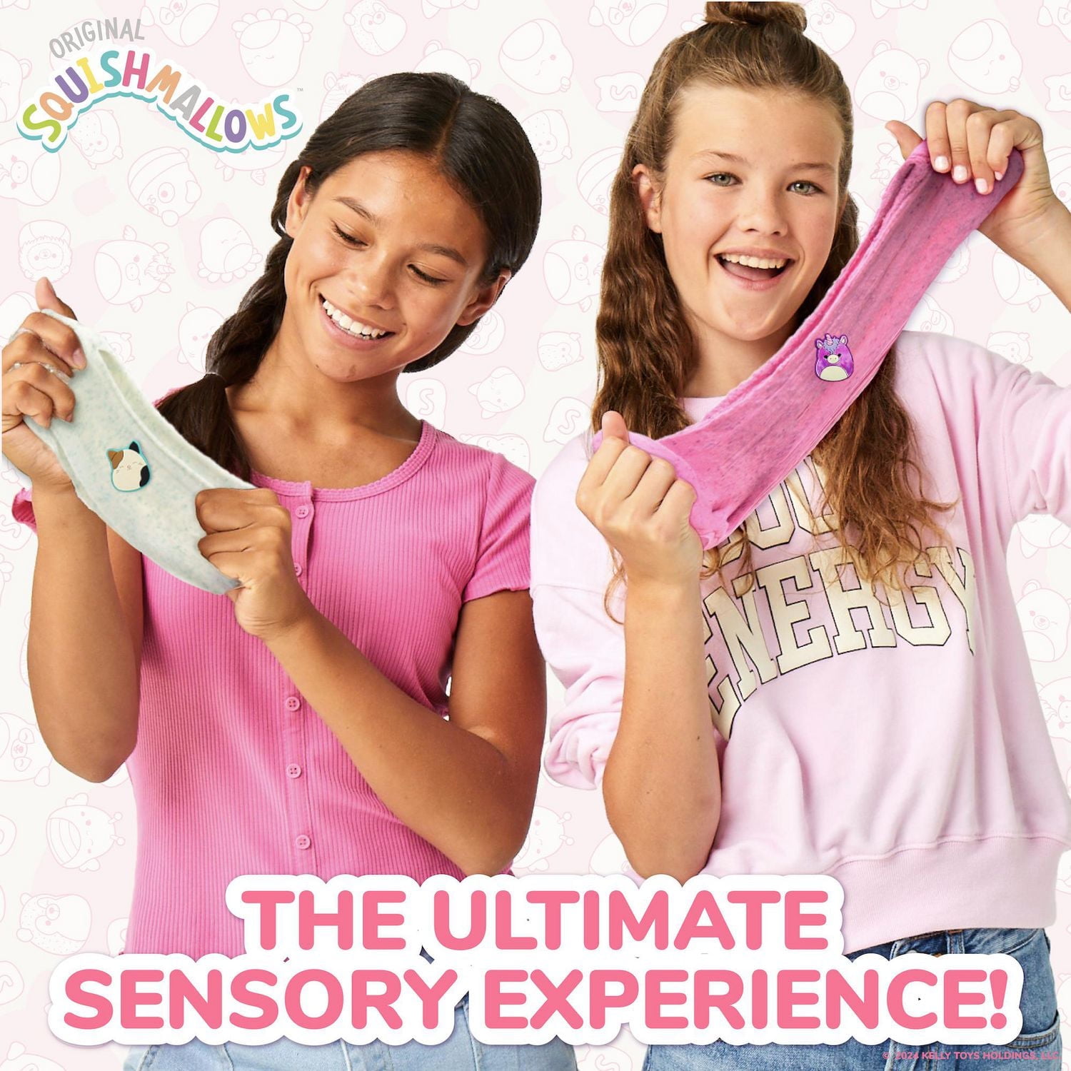 Original Squishmallows™ Lola la licorne Substance Gluante Nuage De Qualité Supérieure, Parfumée à La Baebe à Papa