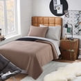thumbnail image 4 of Campus Comforts by New Sega Home 2-Piece Pinsonic Quilt Set, Jake, Tan, Twin-XL, 4 of 8