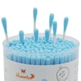 thumbnail image 4 of HOMEFOX 400 Count Blue Cotton Swabs with Spiral Round Tips, Pure Organic Cruelty-Free, 4 of 7