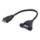 thumbnail image 1 of Cable de Extensión de Montaje con Tornillos en el Panel Frontal USB 3.2 Gen2, 10 Gbps, 20 Pines, TIPO e A Conector Hembra USB 3.2 TIPO A, Extensor de 20cm, 1 of 5