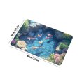 thumbnail image 3 of 3D Visual Crystal Velvet Doormat, 20X31 Inch Non-Slip Rug With Koi Fish Pattern, Water-Absorbent, Stain-Resistant, Easy To Clean, For Entryway, Bathroom, Bedroom, Living Room,, 3 of 6