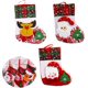 thumbnail image 1 of Calcetín navideño colgante, clásico, rojo, bonito, chimenea, bolsa de regalo de Navidad, 26 cm, decoración para fiestas familiares, juego de rol de Papá Noel, 1 of 5