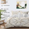 thumbnail image 4 of Sand Dollar Coastal Bedding 3 Piece Duvet Cover Set Queen Size, Summer Beach Beige Sea Soft Microfiber Comforter Cover with Zipper Closure & Pillowcases, Wrinkle & FadeResistant Quilt Cover, 4 of 9