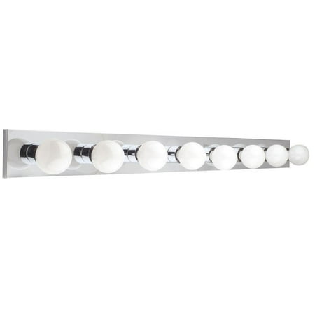 

Sunset Lighting - Eight Light Bath Vanity Polished Chrome Finish - Sunset