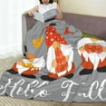 thumbnail image 6 of Vsdgher Hello Fall Gnomes Ultra-Soft Micro flannel Blanket Throw Blankets for Couch Sofa, Bed (4 sizes)-50"x40", 6 of 7
