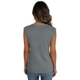 thumbnail image 4 of Lumtrix Cap Sleeve Sweaters for Womens Summer Crew Neck Ribbed Knit Sweater Shirts Business Casual Work Tops 2026 Spring Tank Tops Gray S, 4 of 4