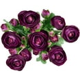 thumbnail image 6 of Northlight Real Touch™ Light Plum Purple Ranunculus Artificial Floral Sprays, Set of 6 - 21", 6 of 9