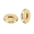 thumbnail image 4 of Unique Bargains M4x0.7 Brass Round Locknut, 20 Pack Flat Wheel Ring Lock Nut Smooth Surface Decoration, 4 of 6