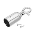thumbnail image 3 of Unique Bargains 1.3' Stanchion Rope End Stopper Cord End Caps Barrier Rope End Cap Snap Hooks for Crowd Control, Silver, 3 of 6