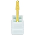 thumbnail image 2 of PANA Professional 3/32" Cone Shape Nail Carbide Bit - Nail Drill Bit For Manicure Dremel Machine- Gold, Coarse Grit, 2 of 7