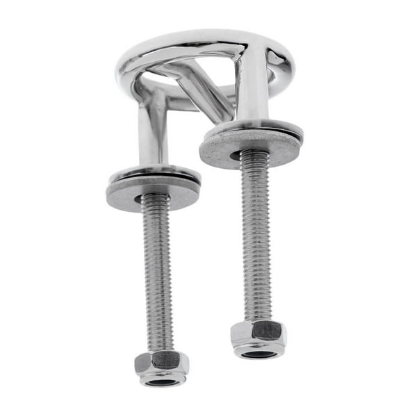 High Polished 316 Stainless Steel Tow Hook Hitch for Water Ski Wakeboard Knee Board Boat Deck 7.5cm