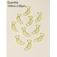 thumbnail image 4 of Daxtril Clips para Papel con Forma de Banana 60 piezas Amarillo, 4 of 9