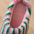 thumbnail image 5 of Gaexia Christmas Slippers,Fuzzy Slippers Winter Warm Indoor Outdoor Cozy Shoes With Striped Cute Candy Color Design,Funny Slippers, 5 of 7