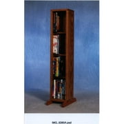 Wood Shed 415 Solid Oak 4 Row Dowel DVD Cabinet Tower